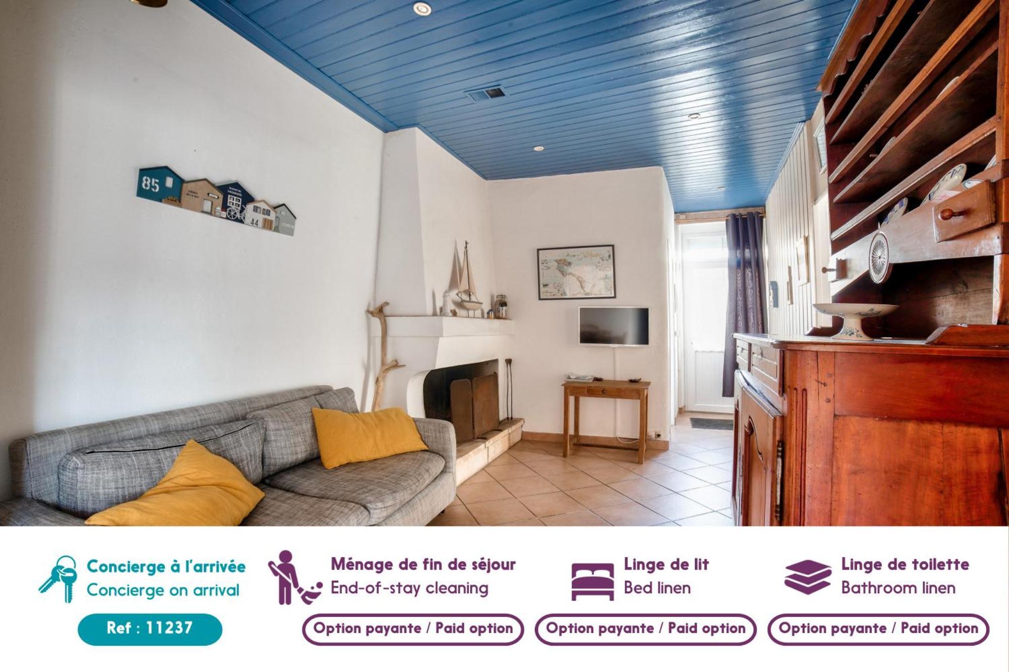Jolie Maison Avec Cour Pour 5 Personnes Noirmoutier-en-l'Ile Exteriör bild